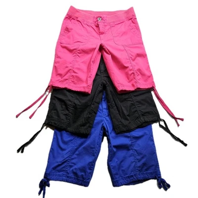 Kim Rogers Bolsa de Papel Carga Pantalones Cortos Mujer 8 Lote De 3 Elastizados Largos Modestos Suaves Foto 1 de 4