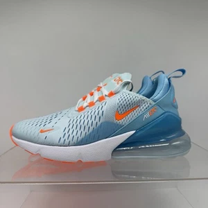 NUEVO Nike Air Max 270 BG GS Azul Glaciar Naranja HF4785-474 Talla 6Y / 7.5 Para Mujer - Imagen 1 de 9