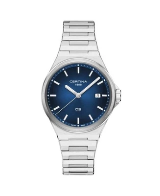 CERTINA Hombre Analógico Cuarzo Informal Reloj Clásico Vestido Esfera Azul Impermeable Redondo Foto 1 de 4