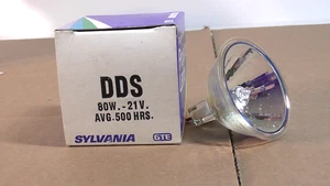 SYLVANIA WOLFRAM HALOGEN PROJEKTORLAMPE DDS 80W/21V New old stock. - Bild 1 von 5