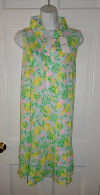 NWT LILLY PULITZER BLUETTE MAKE LEMONADE RIEGAN DRESS XL - Image 1 of 4