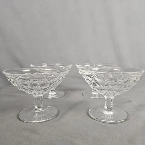 Fostoria American Clear Cube 3" hoch Sherbets breiter Durchmesser 4,25" Menge 4 - Bild 1 von 7