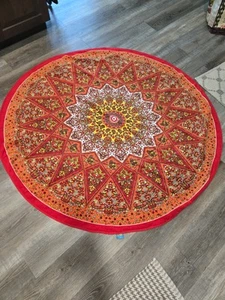 Runde Strand Sand Handtuch Tisch Abdeckung Bahia Kollektion von Dohler 58 Zoll Kreis - Bild 1 von 8
