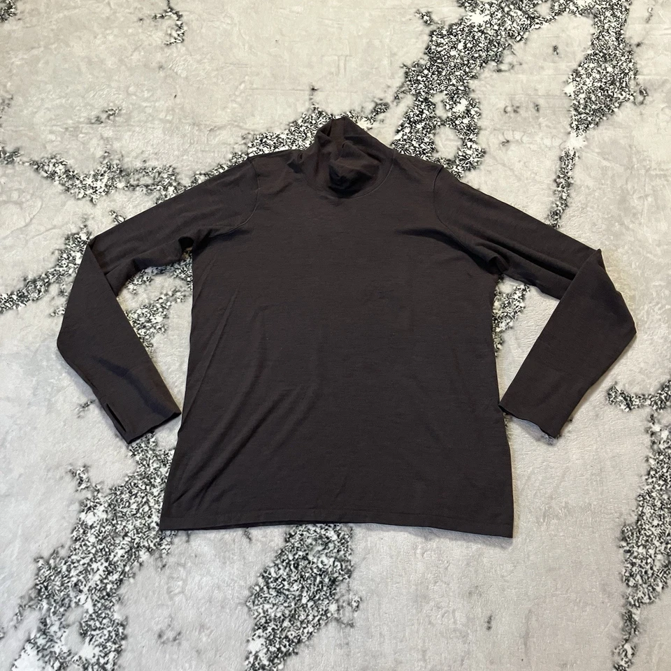 Top Athleta para mujer talla 1X marrón Foresthill Ascent cuello alto sin costuras Foto 1 de 4