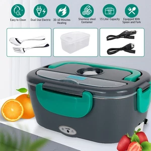 60W 1.5L Electric Heating Lunch Box Portable Car & Office Food Warmer Container - Picture 1 of 21