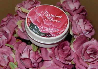 L'OCCITANE PIVOINE FLORA PEONÍA CONCRETO PERFUME SÓLIDO 10g/.3 OZ RARO NUEVO Foto 1 de 4