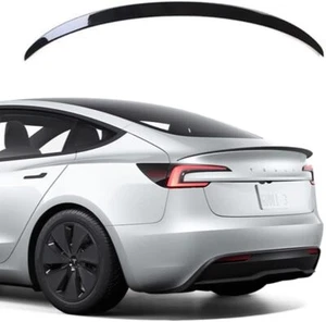 Spoiler for Tesla Model 3 Highland 2026-2024 Original Rear Wing Lip Glossy Black - Imagen 1 de 7