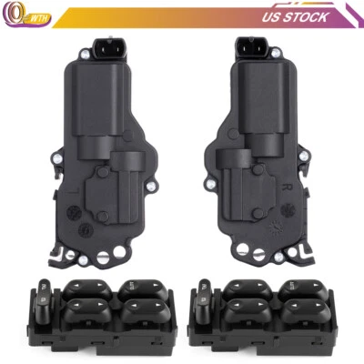 FL & FR Window Switch & Door Lock Actuators For 2002-2005 Ford F-350 Super Duty - Image 1 of 4
