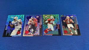 1998 Artist's Proofs Foils Mike Alstott Steve Young Frank Sanders Eddie Sanders