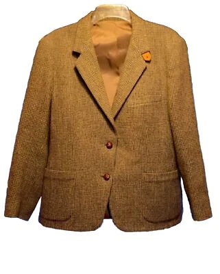 VINTAGE Neff Blazer  80-90’s 100% Wool Tweed Suede Elbow Patch Rare & Trending - Image 1 of 4