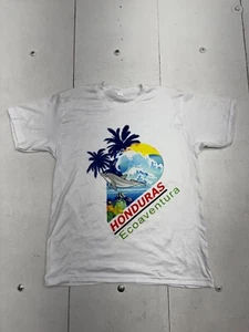 Shein White Honduras Graphic Short Sleeve T Shirt Boys Size Small - Picture 1 of 5