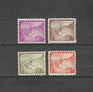 CANAL ZONE , US , 1951/58 , AIRMAIL , SET OF 4 STAMPS , PERF , MNH - Afbeelding 1 van 1