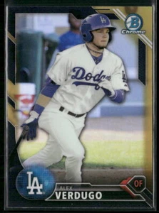 2016 Bowman Chrome #BCP188 Alex Verdugo Prospects Black & Gold - Picture 1 of 2