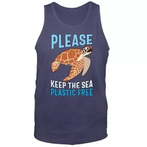 Día de la Tierra Salvar la Tierra Please Keep the Sea Camiseta sin Plástico - Imagen 1 de 8