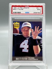 1991 Ultra UPDATE #U-1 Brett FAVRE Rookie PSA 9 MINT Falcons Football CARD Slab
