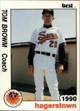 1990 Hagerstown Suns Best #5 Tom Brown CO