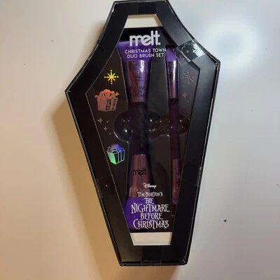 MELT Pesadilla Antes de Navidad Ciudad Dúo Juego de Cepillos Cosméticos Edición Limitada Foto 1 de 2