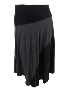 Calvin Klein Women's Plus Size Velvet Faux-Leather Skirt (3X, Black) - Picture 1 of 3