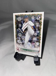 Topps Holiday William Woods RC 2022 Atlanta Braves novato #127 - Imagen 1 de 4