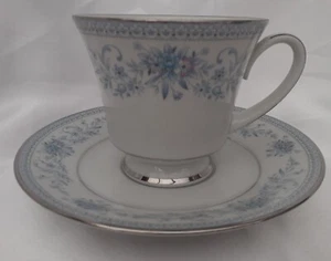Noritake 'Blue Hill' (2482) Coffee Cup & Saucer, VGC - Picture 1 of 3