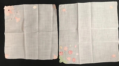 Pañuelo Madeira Vintage Rosa Apliques Bordado Floral Pañuelo Pegatina  Foto 1 de 4