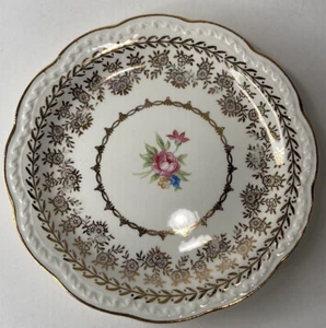 Vintage Stetson American Beauty 22kt Gold Bread/Dessert Plate 6" Set of 2 Roses - Picture 1 of 5