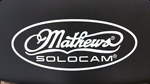 Mathews decal white 16 inches wide