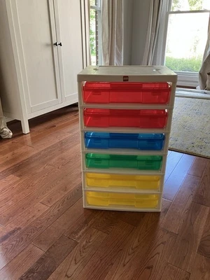 LEGO IRIS Bloque de Construcción 6 Contenedor de Almacenamiento Torre Cajones Bin Organizador  Foto 1 de 4