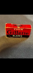 Thin Gillette Blades Box Vintage - Picture 1 of 5