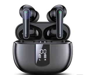 Écouteurs sans fil 40 heures de lecture avec microphone V5.3 Écouteurs sans fil - Photo 1 sur 4