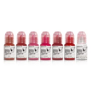 Sultry Lip Set - Pink & Red Tattoo Ink Set for Permanent Makeup - Tattoo Supp... - Picture 1 of 6