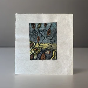 Impresión a color hoja de Ruth vintage, “Vines” firmada/numerada 25/02 C2000 - Imagen 1 de 5