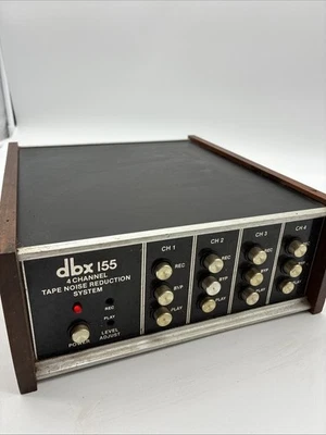 Sistema de reducción de ruido de cinta de 4 canales DBX 155 de colección se enciende SIN PROBAR COMO ESTÁ Foto 1 de 4