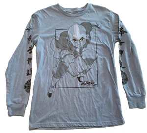 Nickelodeon Avatar The Last Airbender Men's Long Sleeve Blue T-Shirt Size S - Picture 1 of 14