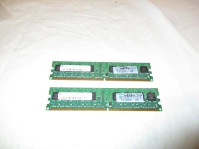 Infineon/HP PC2-4200U 1GB (2X512MB) 533 MHz DDR2 (HYS64T64000HU-3.7-A) 240pin - Image 1 of 3