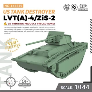 SS144549 V2.0 1/144 Military Model Kit US LVT(A)-4/ZiS-2 Tank Destroyer 3D RESIN - Picture 1 of 5