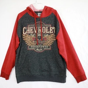 GM General Motors Hoodie Mens XL Chevrolet Chevy Bowtie Pullover Knit Sweatshirt - Picture 1 of 6