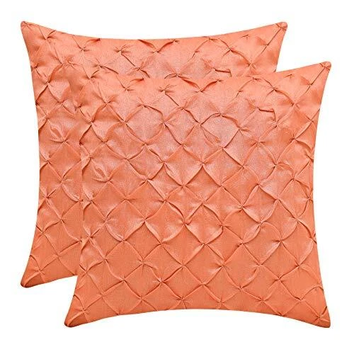 Salmon Decorative Throw Pillow Cover - 24x24 inch | Decorative Washable Cushi... Foto 1 de 4