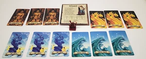 Vintage 1990 Hero Quest Wizard Figure with Full Set of Spells & Character Card - Picture 1 of 3