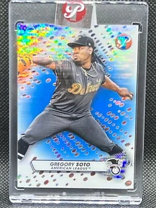 2023 Topps Pristine GREGORY SOTO BLUE PRISTINE REFRACTOR ENCASED 32/75 TIGERS - Picture 1 of 2