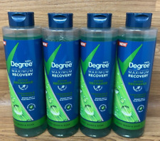 Degree Maximum Recovery Exfoliating Body Wash Lemongrass + Eucalyptus 22oz (4PK)