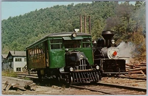 Cartolina cromata Buffalo Creek & Gailey A & G&P Shay 19 locomotive - Foto 1 di 2