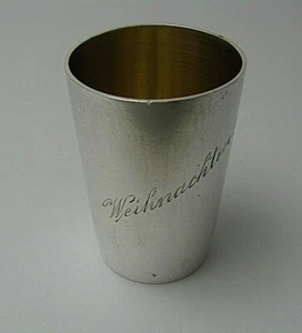 RUSSIAN SILVER CUP 84Silver "Weihnachten 1924"Christmas 1924 St.Petersburg 1900s - Picture 1 of 12