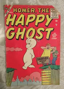 HOMER, THE HAPPY GHOST #5 - SCARCE 1955 ATLAS, G, DAN DE CARLO CVR/ART, STAN LEE - Picture 1 of 3