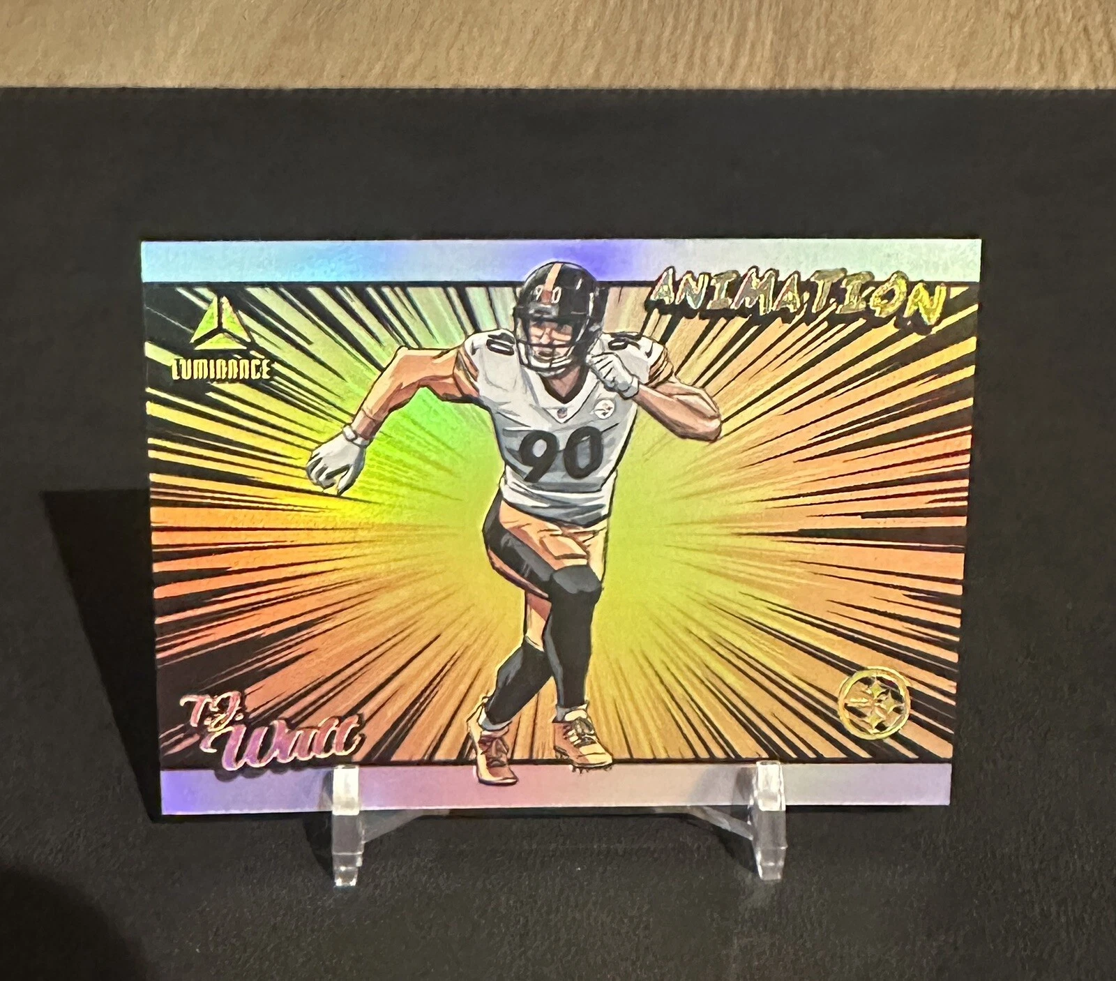 2023 Panini Luminance TJ Watt Animation Pittsburgh Steelers SSP!!