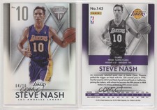 2013-14 Panini Titanium Jersey Number /10 Steve Nash #145 HOF