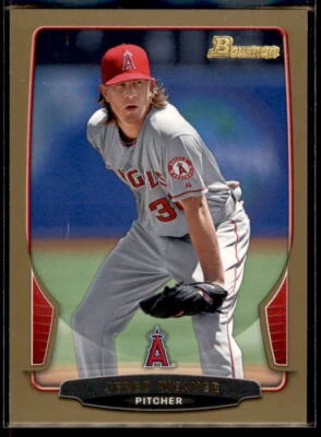 2013 Bowman Gold Jered Weaver  #9 Los Angeles Angels - Image 1 of 2