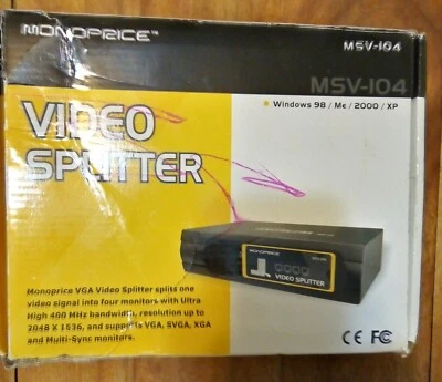 MONOPRICE Video Splitter MSV-104 - Image 1 of 4