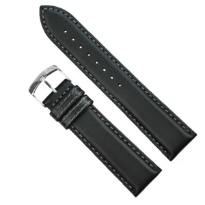 CINTURINO MORELLATO WATCH BAND PELLE VITELLO WATER RESISTANT NERO 14 16 18 20 mm - Foto 1 di 1