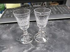 Pair of Signed Waterford Crystal Kenmare 3 7/8" Cordial Stem Glasses EUC!